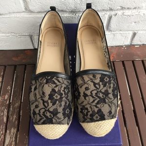 👩🏼Stuart Weitzman Lace Espadrilles. Size 7.
